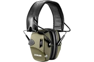 ZOHAN EM054 Electronic Shooting Ear Protection with Sound Amplification, Slim Active Noise Reduction