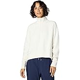 Sweaty Betty womens Revive Lounge Ribbed Half Zip Pullover Sweatshirt