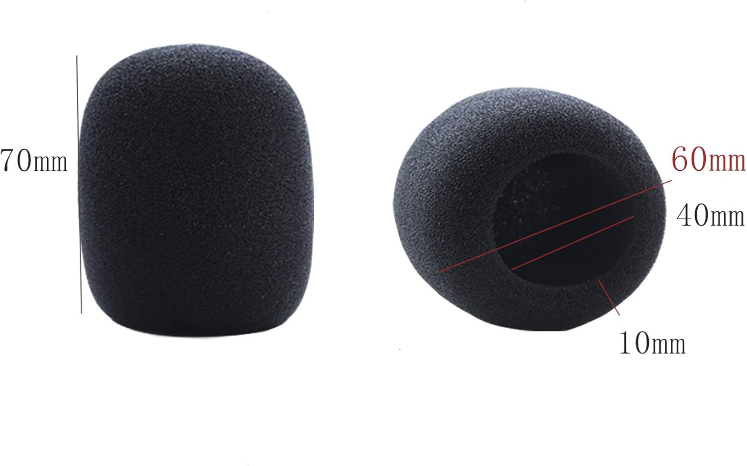 Foam Microphone Windscreen,10pcs Microphone Windscreen for Lapel