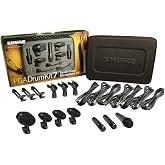 Shure PG ALTA 7-Piece Drum Microphone Kit for Performing and Recording Drummers - Includes Mics, Mounts and Cables with options for Kick Drums, Snare, Rack/Floor Toms, Congas and Cymbals (PGADRUMKIT7)
