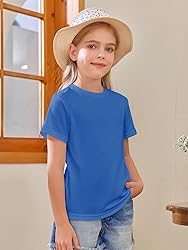 Girls Short Sleeve T Shirts Kids Summer Tops