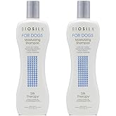 BioSilk for Dogs Silk Therapy Moisturizing Shampoo | Best Shampoo For Dogs With Dry Skin, 12 ounces, Pack of 2