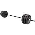 BalanceFrom Vinyl Standard Weight Set, 100 lbs, Black (VNL100)