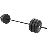 BalanceFrom Vinyl Standard Weight Set, 100 lbs, Black (VNL100)