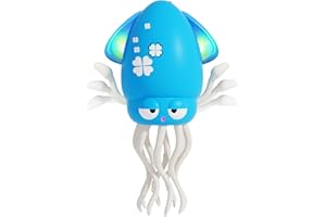 LZZAPJ Electric Dancing Octopus Light Music Suitable for 12-18 Months Old Baby Toys, Kid Crawling Squid Toys Suitable for Toddler Tummy Time, Christmas Birthday Gifts for 1 2 3 4 5 6 Year Old Boy (Blue)