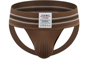 JOCKMAIL Men's Jockstrap Underwear Athletic Supporte Mens Jockstrap Underwear Male Sports Underwear for men