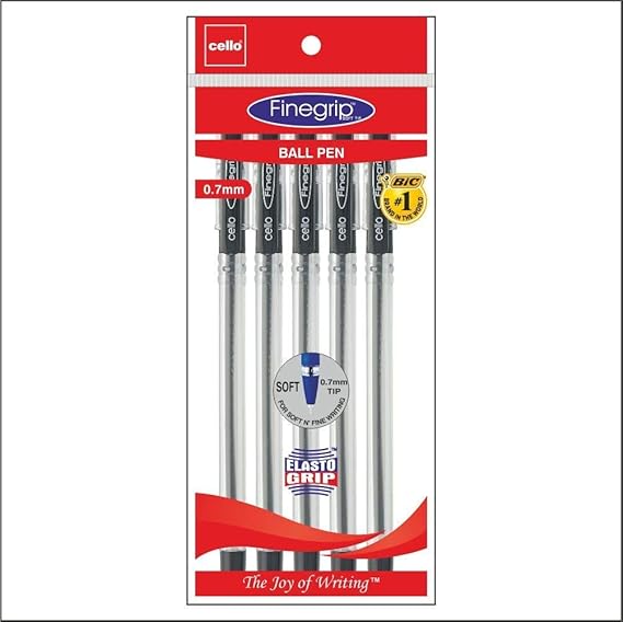 Cello Fine Grip Ball Pen, Blue 