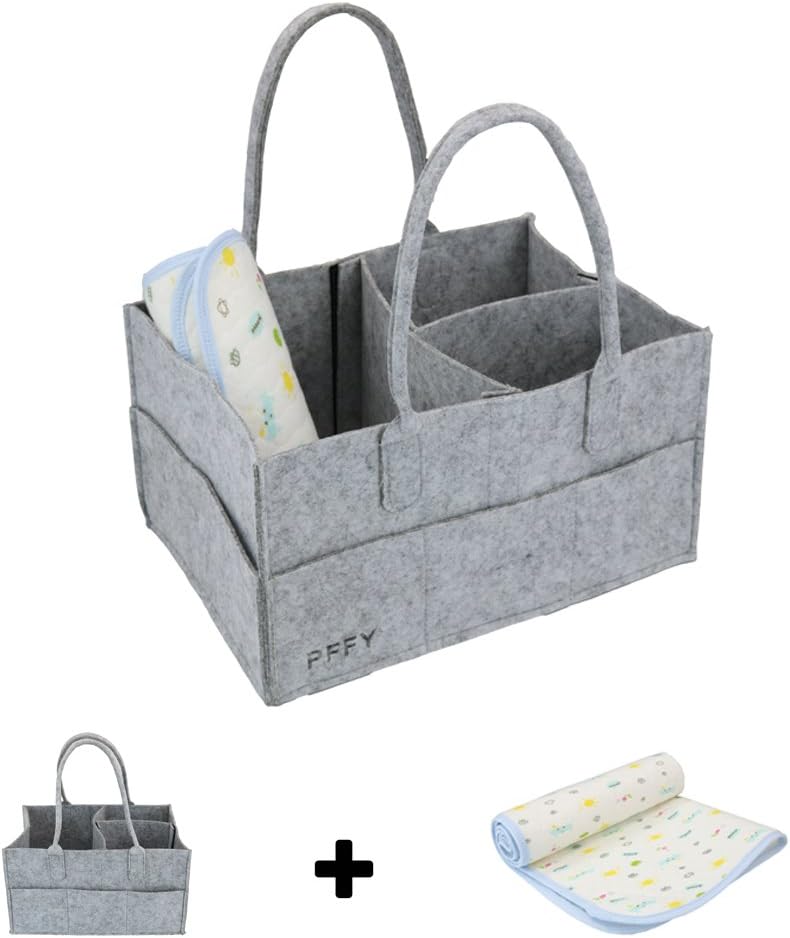 PFFY Waterproof Changing Pad Liners with Basket