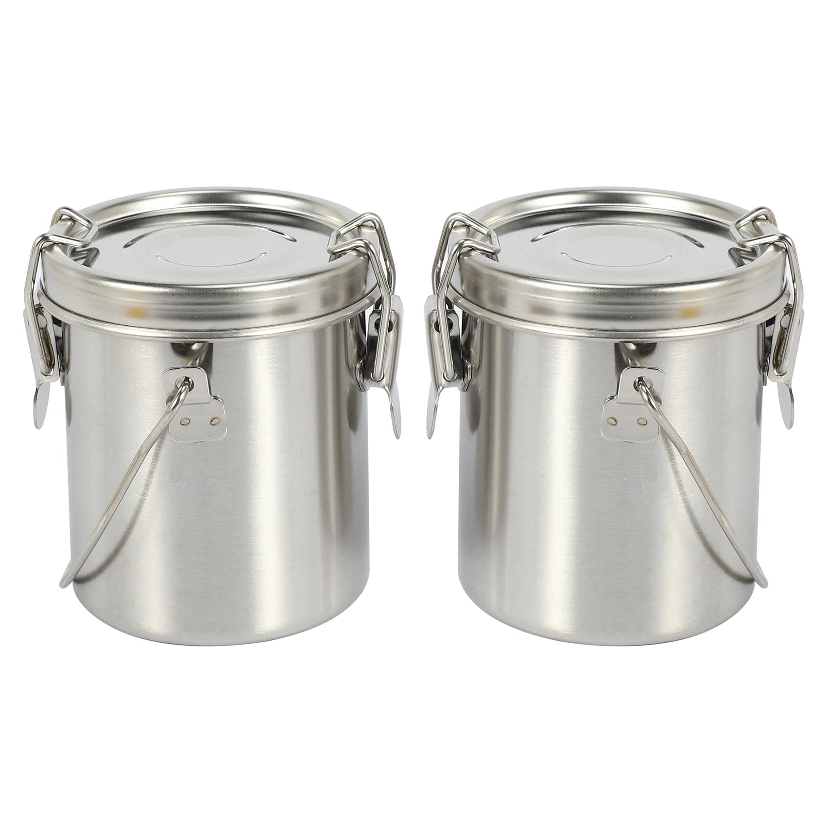 Dciustfhe 2 Pack Artist Portable Painting Brush Washing Bucket Wash Pen Pot Steel Watercolor Oil Paint Brush Washer Art Supplies