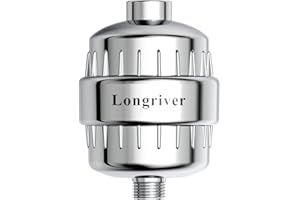 Longriver R7 Shower Filter High Put Shower Water Filter for Hard Water 99.99% Remove Chlorine, Heavy Metals, and Harmful Subs