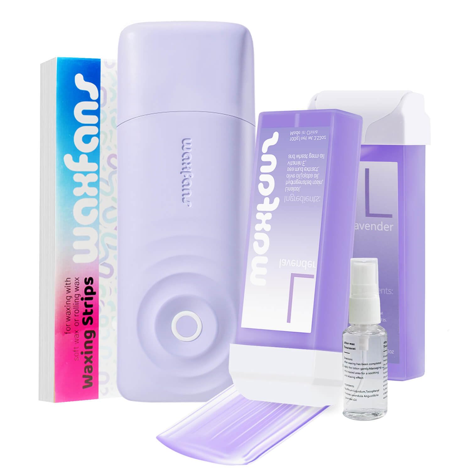 Photo 1 of *USED*
Roll on Wax Kit, Smart Wax Roller Kit with Automatic Cooling System, No Burns, Safe and Easy Waxing Kit for Women and Man at Home, 2 Waxing Cartridges & 50 Waxing Strips Included. (Lavender)