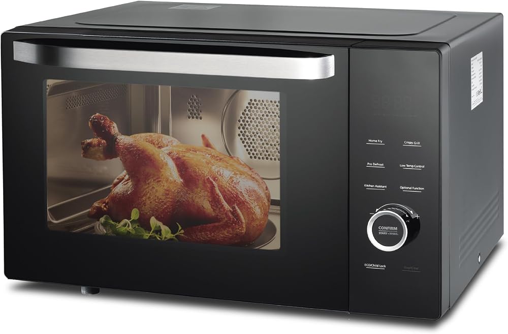 Techomey 1000W Combination Microwave Oven Grill Convection 34L