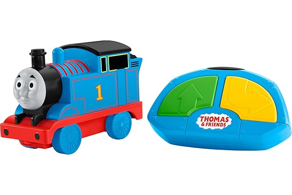 Fisher-Price My First Thomas & Friends, R/C Thomas, Battery-Powered Remote-Controlled Train Engine with Character Phrases for