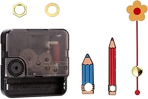 Quiet Quartzs Clock Mechanism Kits with Unique Music Note Fork Pencil Hands for Craft Enthusiasts and Wall Repairs Accessorie