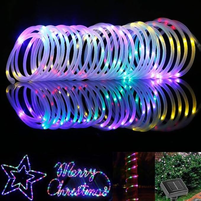 BlueFire Solar Rope Lights, 12M/39ft 100 LEDs Automatically Turn ON/OFF