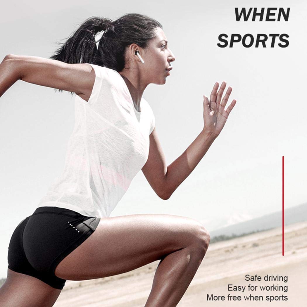 Pinsparkle Bluetooth Wireless Music Earphones Headset Earbuds with Charger Box Headphones