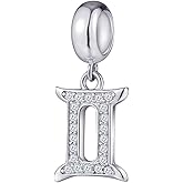 12 Zodiac Sign Charms for Charm Bracelets - 925 Sterling Silver Constellation/Horoscope Pendants
