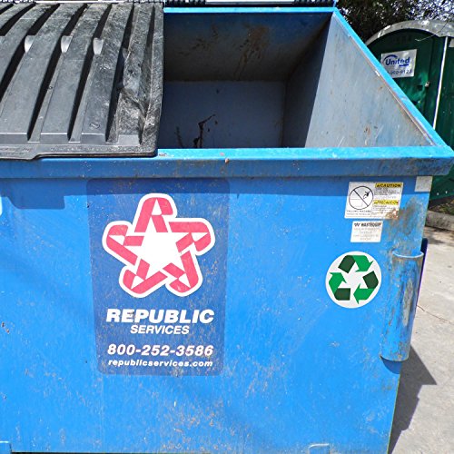 image for iSYFIX Recycle Symbol Sticker, Sign – 6 pack 5 inches – Premium Se