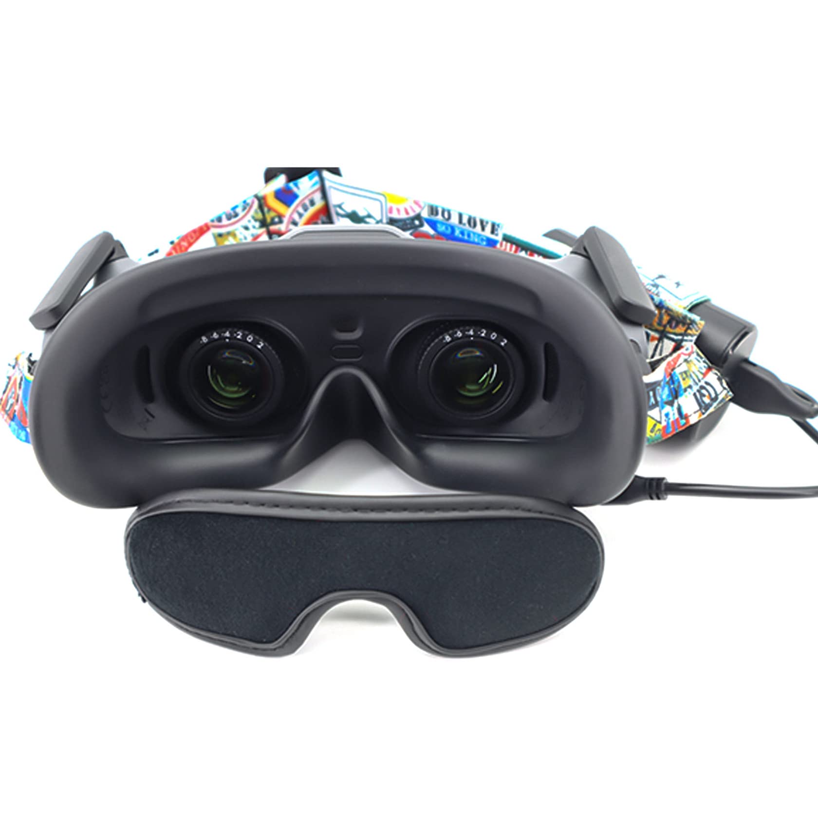 Hensych Mutifunctional Dustproof Shading Pad for Avata Flying Glasses G2,Dust-proof Shading Protection Pad for Avata Goggles 2 Antenna Charging Data Cable Storage Lens Protector Pad