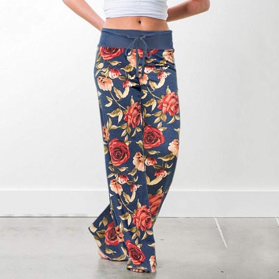 Tianwlio Femme Pantalon été Pantalon Jambe Large à Bretelles