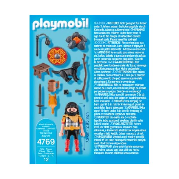 PLAYMOBIL 4769 Barbar mit Hund am Lagerfeuer – Bild 4