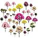 About 30pcs Mixed Model Trees 1.5-5 inch(4 -12 cm), Diorama Models, Model Train Scenery, Architecture Trees, Model Railroad Scenery with No Stands