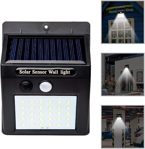 luces solares 30 led lampara solar exterior para jardin patio terraza inicio camino escalera