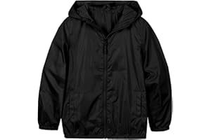 MYJAJAYI Boys Rain Jacket Lightweight Rain Coats for Kids Boy Waterproof Jacket