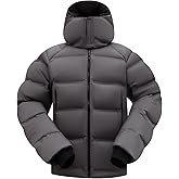 fit space Women's Super Warm Thickened Down Jacket - Detachable Hood, Waterproof & Windproof, Winter Snow Coat