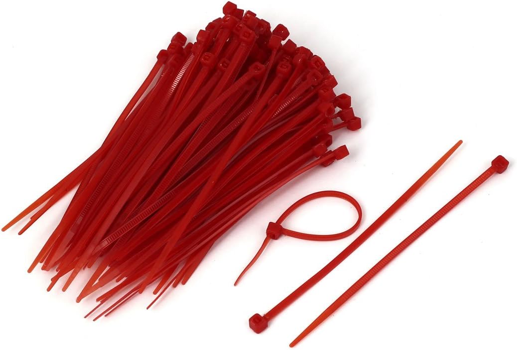 Business Industrial Power Hand Tools Vlacademy Org Aexit 3mm Wide Clamps 100mm Long Self Locking Cable Wrap Zip Ties Red Strap Clamps 100 Pcs