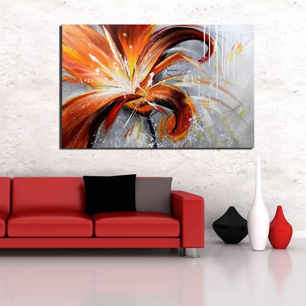 Paintings - ARTLAND 32x48-inch 'Fall Story' Gallery-wrapped Hand-painted Canvas Flower Wall Art