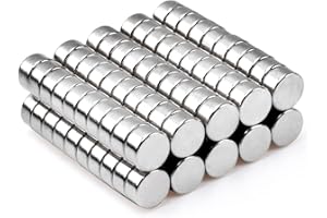 MIN CI 100Pcs Super Strong Neodymium Disc Magnets 6mm x 3mm, Small Tiny Magnet for Dry Erase Board Whiteboard Office Fridge Crafts, Mini Round Rare Earth Magnets for DIY Building Scientific Models