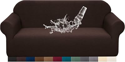 Granbest Premium Water-Repellent 4 Seater Sofa Slipcover Chocolate