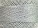 Petunia White Silver Metallic Braid Thread - 20 Gram 207 Yards
