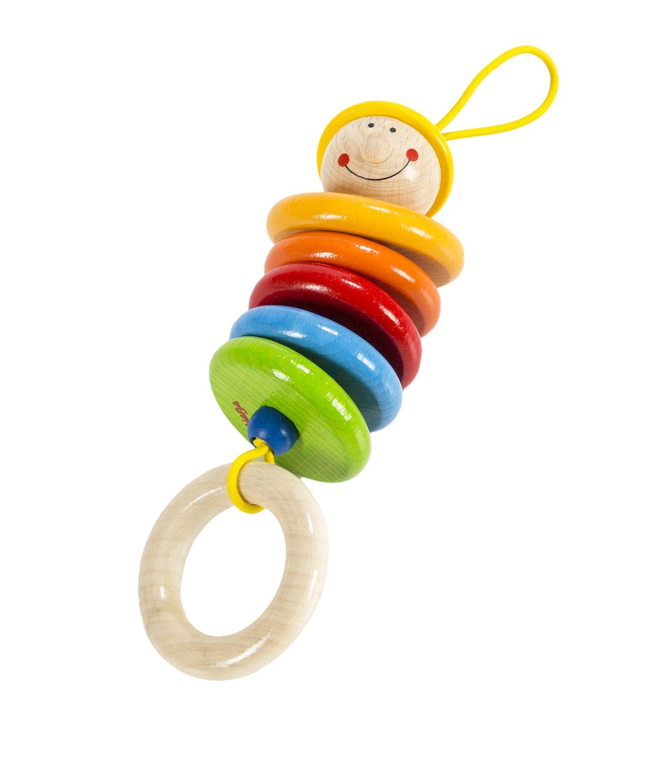 HABA Rattling Max Wooden Dangling Figure (Made in Germany)