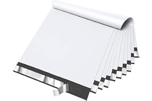 Fuxury 100 Pcs 12x15.5" Poly Mailers,Heavy Duty Shipping Bags for Clothing,Self Seal Plastic Mailing Envelopes for Books Pack