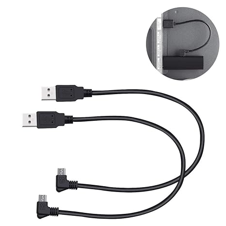 TV Stick Kabel,Kabel für Fire TV Stick,LANMU USB 90 Grad Winkelstecker Power Kabel Stromkabel Ladekabel Datenkabel für Chrome