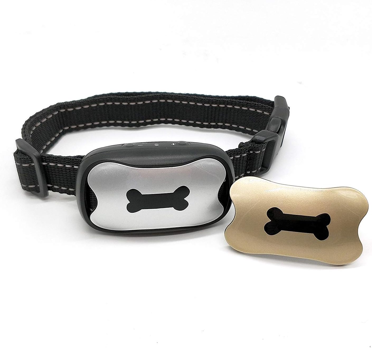 Doglina P6 remote rechargeable dog training collar with adjustable E-Collar,suitable and safe for training 2 dogs and range of 1100m + 9LED UV Flashlight.100% waterproof dog shock training collar