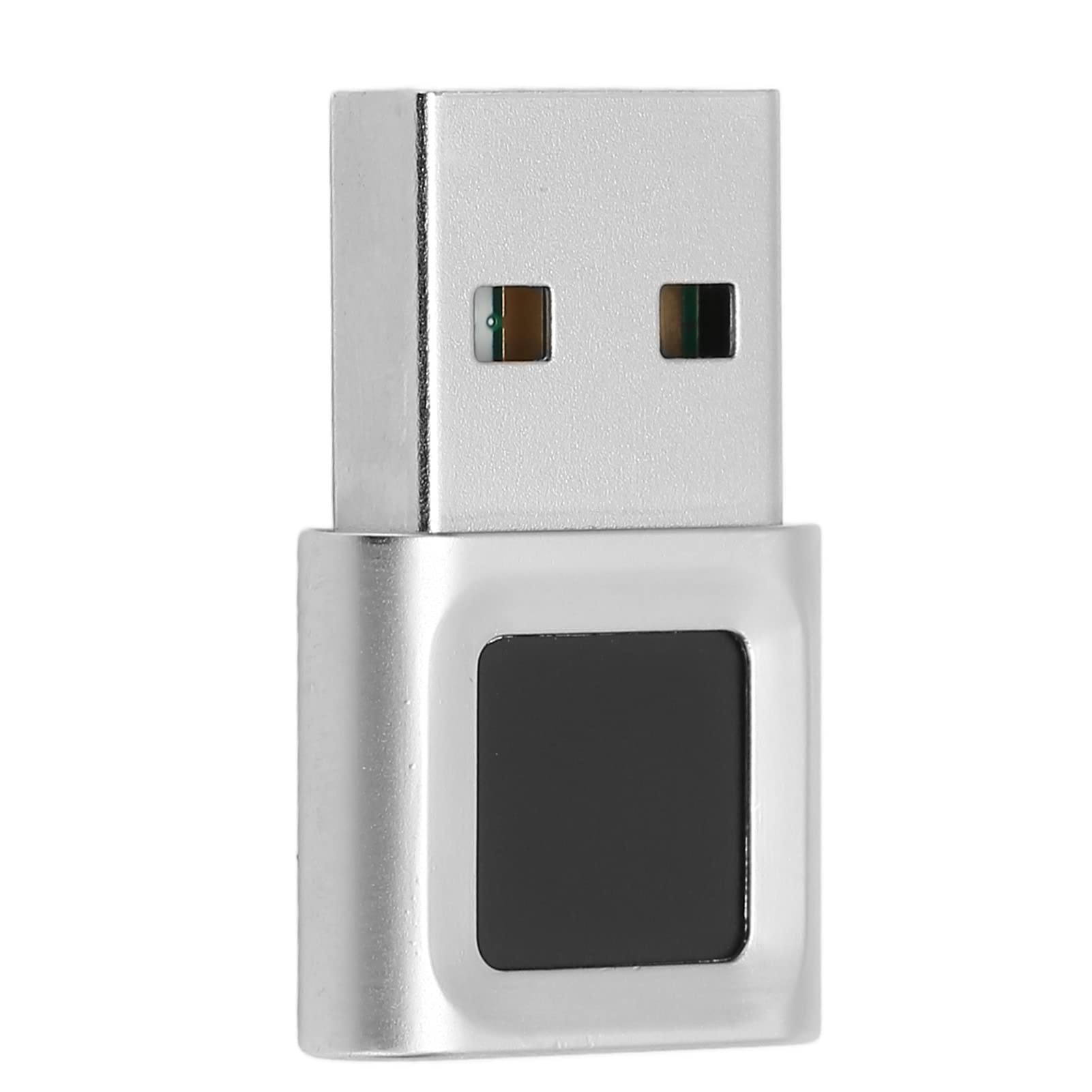 SUNGOOYUE USB Fingerprint Reader, Fast Matching High Sensitivity Zinc Alloy 360 Degrees Touch Fingerprint Reader for Laptop Computer