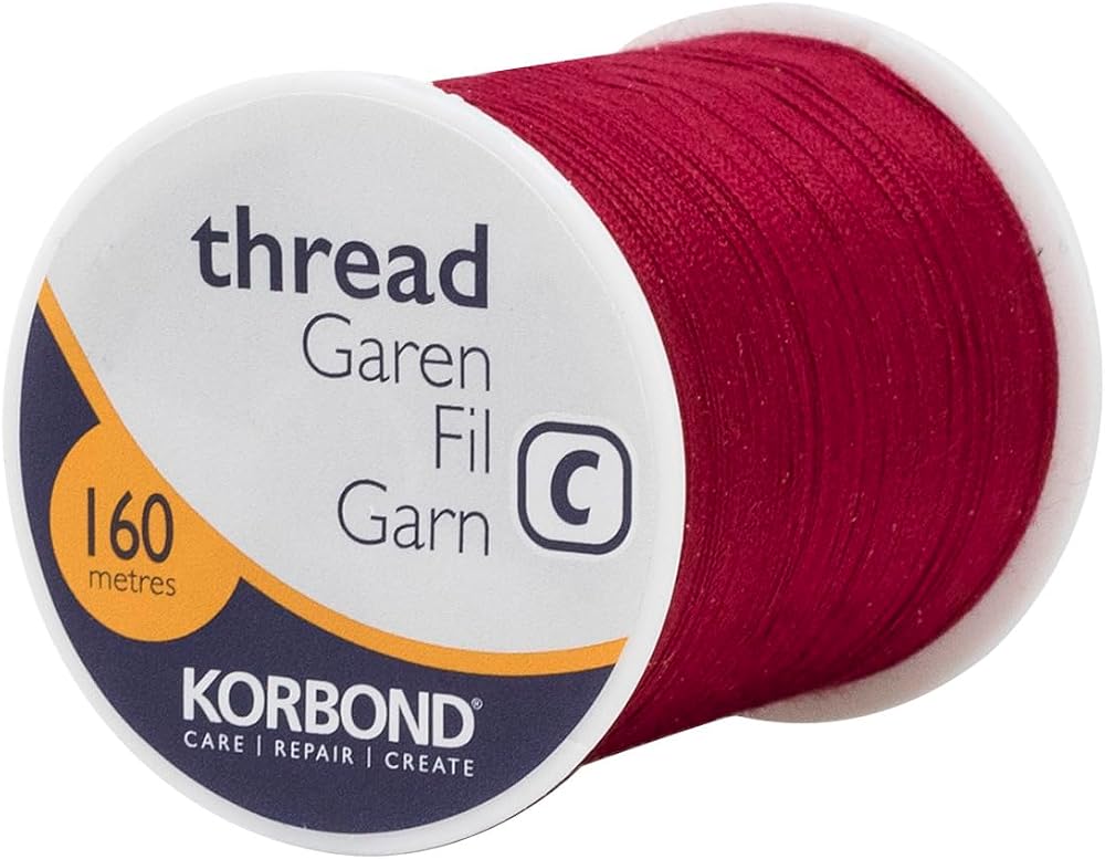 Korbond Polyester Thread 160m Atom Red