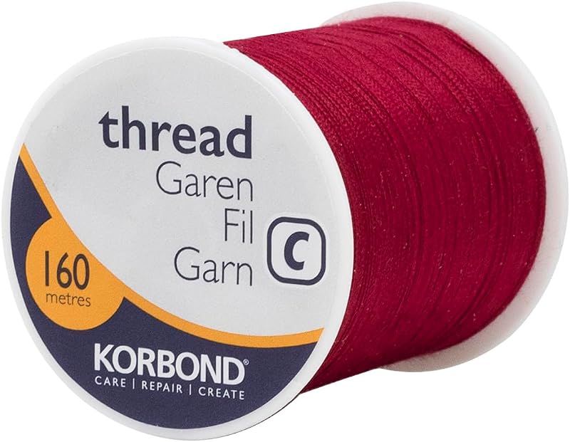 Korbond Polyester Thread 160m Atom Red