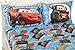 Jay Franco Disney/Pixar Cars Tune Up Blue/Gray 4 Piece Full Sheet Set with Lightning McQueen & Mater (Official Disney/Pixar Product)