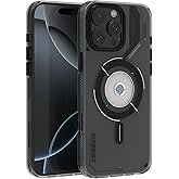 Zeninnov for iPhone 16 Pro Max Magnetic Cooling Case, Advanced IMD Technology, Aluminum Alloy Camera Frame, Compatible with MagSafe - Translucent Gray