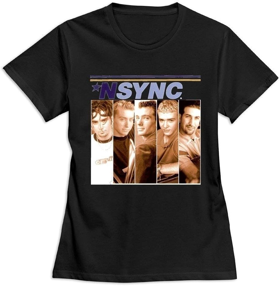 Us NSYNC Mens TShirt Fashion Cotton Tops Black Size S3XL Amazon.co