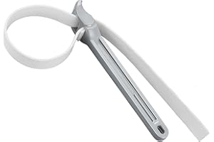 MAXPOWER Strap Wrench, 12-inch Handle Adjustable Strap Wrench, Nylon Strap Pipe Wrench for Replacing Oil Filter, Water Filter
