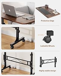 Small Standing Desk Adjustable Height, Mobile Stand