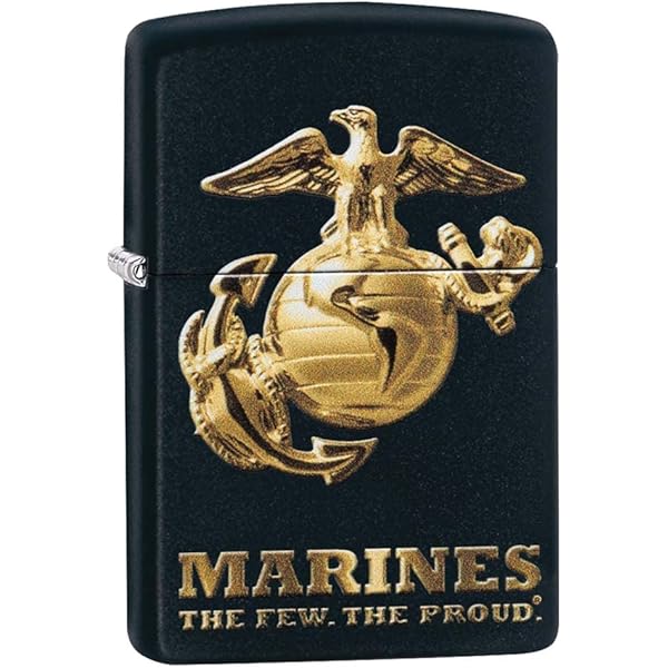 Amazon.com: Zippo Lighter: USMC Marines Logo - High Polish Brass