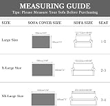 SHANNA Geometric Chenille Sofa Cover 2 3 4 Seater Tassel AB Sided view 5