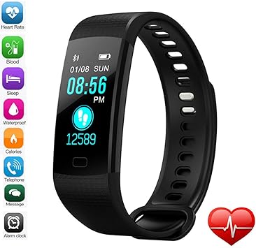 DG2CHU Fitness Tracker with Heart Rate Watch,Color Screen Activity ...