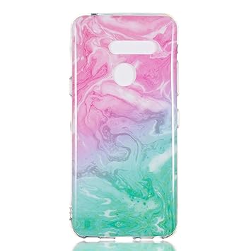 Lomogo LG G8 / G8S ThinQ Case Soft Silicon Case Shockproof Anti-Scratch Marble Case Cover for LG G8 / G8S - LOYHU190246 L6
